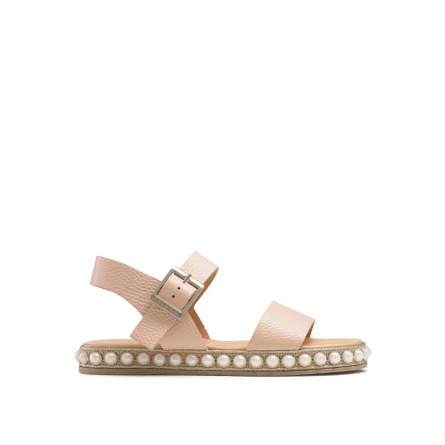 Dámské Ploché Sandály Russell & Bromley Pearljam Pearl Two Part Růžové | CZ-75628H
