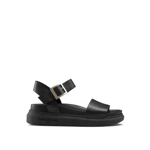 Dámské Ploché Sandály Russell & Bromley Miramar Tlustý Černé | CZ-87263R