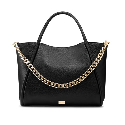 Dámské Přebalovací Tašky Russell & Bromley Icon Chain East/West Grab Černé | CZ-68024M