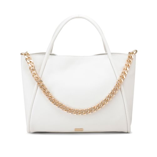 Dámské Přebalovací Tašky Russell & Bromley Icon Chain East/West Grab Bílé | CZ-70814L