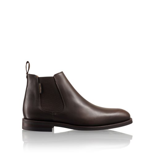 Pánské Chelsea Boty Russell & Bromley Burlington Čokolády | CZ-02546N