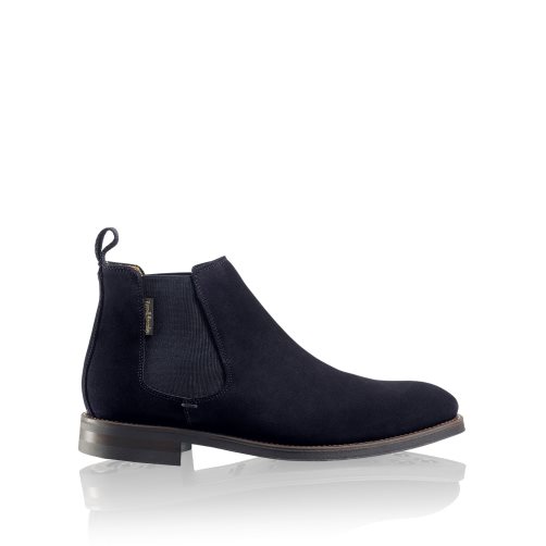 Pánské Chelsea Boty Russell & Bromley Burlington Tmavě Blankyt | CZ-74630T