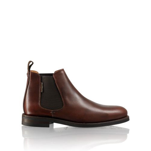 Pánské Chelsea Boty Russell & Bromley Guildford Tmavě Hnědé | CZ-26745Z