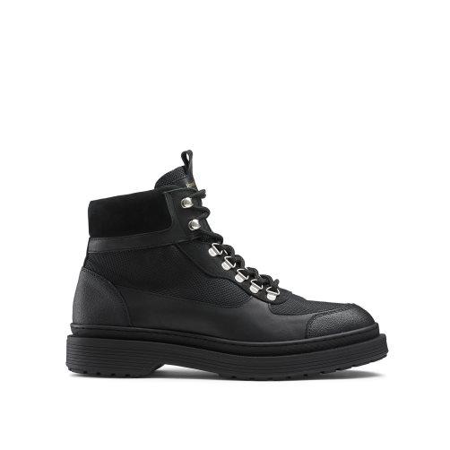 Pánské Kotníkové Boty Russell & Bromley Trailové Hiker Krajkové Černé | CZ-35418Q