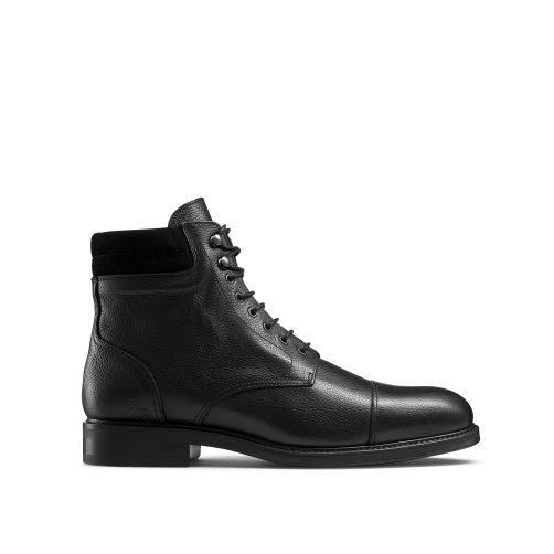 Pánské Kotníkové Boty Russell & Bromley Brigade 6 Eyelet Krajkové Up Černé | CZ-93078M