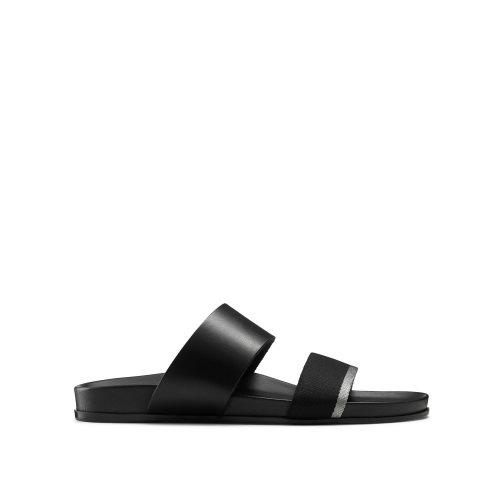 Pánské Sandály Russell & Bromley Fab Line Footbed Černé | CZ-01397N