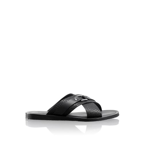 Pánské Sandály Skluzavky Russell & Bromley Dream Černé | CZ-17429C