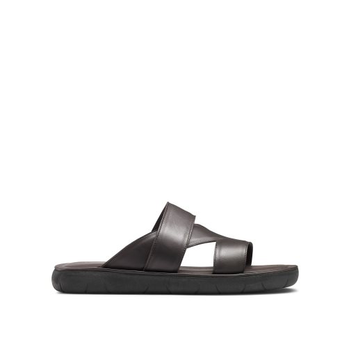 Pánské Sandály Skluzavky Russell & Bromley Zeus Čokolády | CZ-69712G