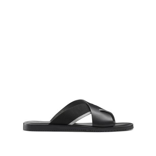 Pánské Sandály Skluzavky Russell & Bromley Fab Slip-on Černé | CZ-83972F