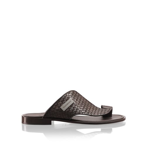 Pánské Sandály Toe-Post Russell & Bromley Arabian Čokolády | CZ-59071X